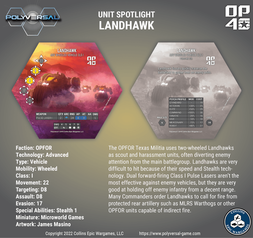 Collins Epic Wargames Polyversal Battlegroup OPFOR Texas Militia